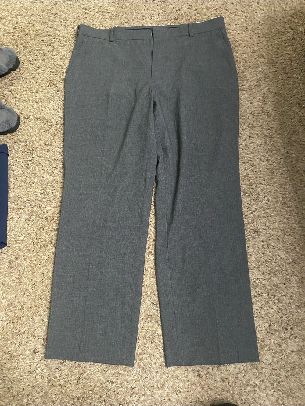 George Men's Gray Dress Pants - Straight Leg